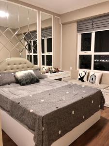 phòng ngủ căn hộ sài gòn mia Bán căn hộ Saigon Mia tầng thấp, diện tích 58m2, đầy đủ nội thất