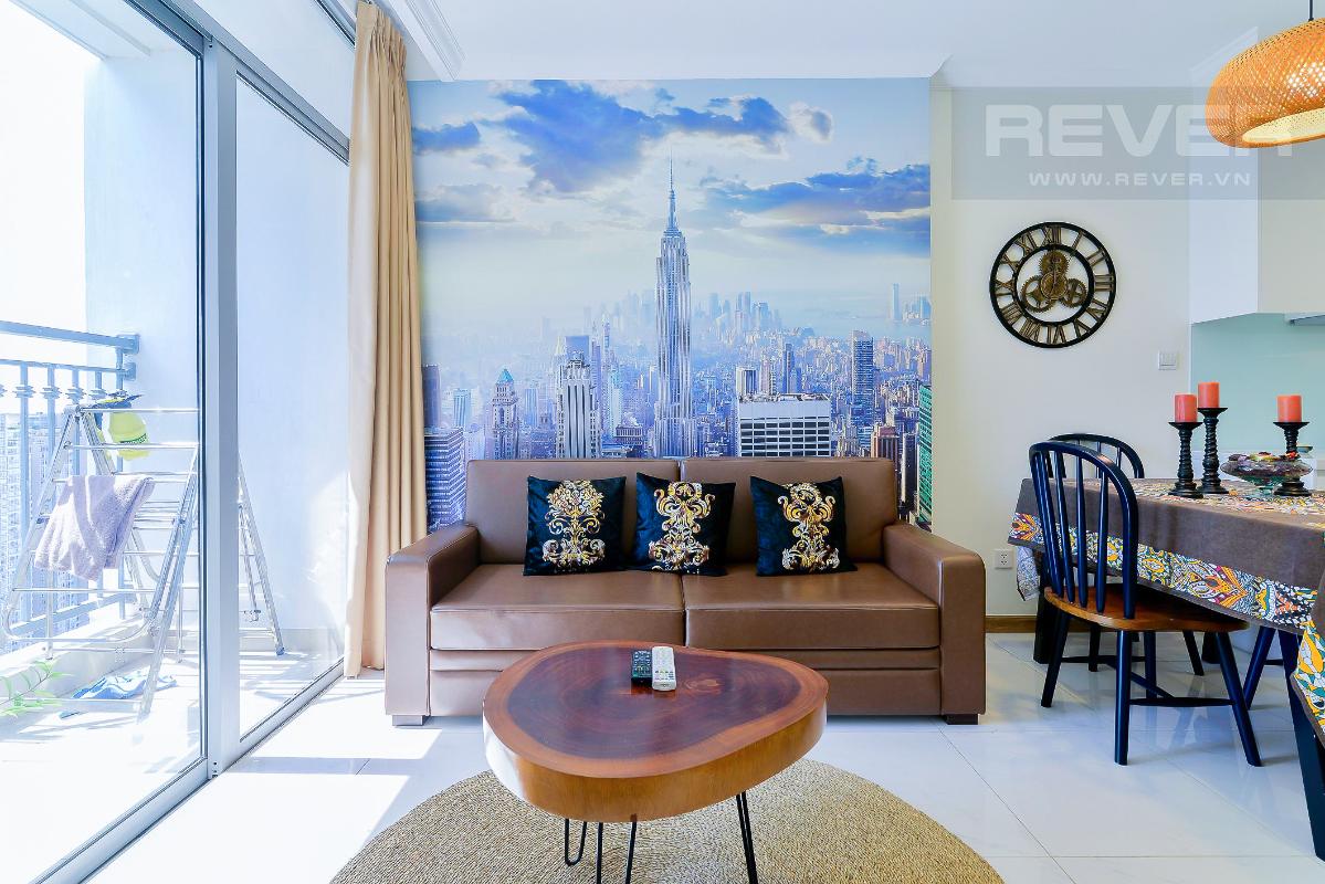 can-ho-vinhomes-central-park Cho thuê căn hộ Vinhomes Central Park 1PN, đầy đủ nội thất, ban công hướng Nam, view mé sông 