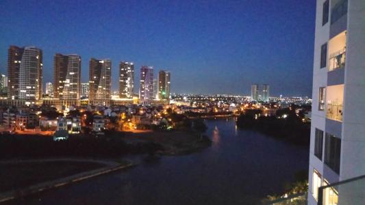 View từ căn hộ Diamond Island Bán căn hộ Diamond Island nhìn về Landmark 81, đây đủ nội thất.