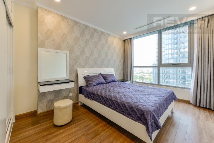 Phòng ngủ 3 Căn hộ Vinhomes Central Park tầng trung, tòa Landmark 6, 4 phòng ngủ, full nội thất