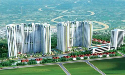 Building dự án Căn hộ Hoàng Anh Gold House tầng trung, ban công hướng Tây Nam.