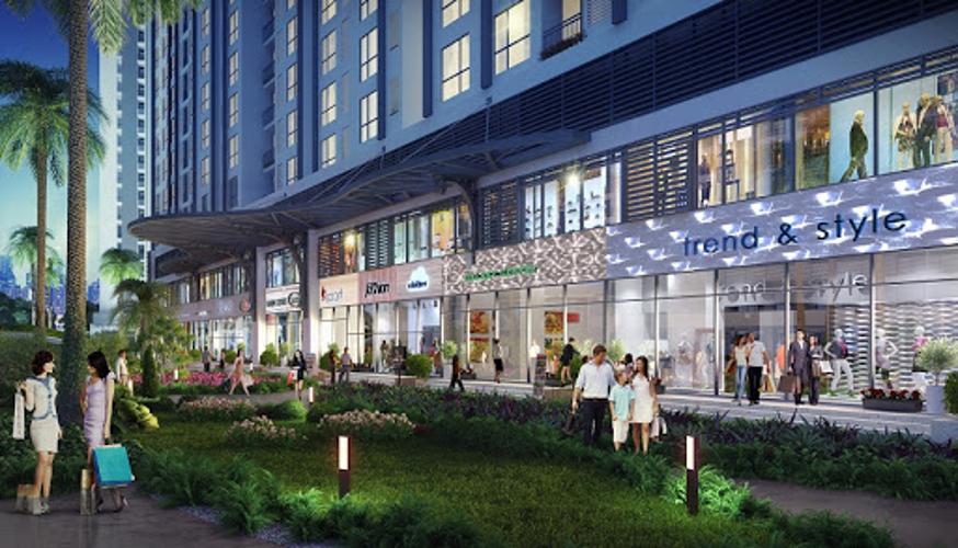 Nội khu Shop House Q7 Sài Gòn Riverside Shophouse Q7 Saigon Riverside nội thất cơ bản, tầng thương mại.