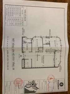 Layout căn hộ Vinhomes Central Park Căn hộ tầng cao Vinhomes Central Park hướng Tây Nam.