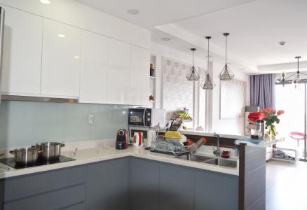 Phòng bếp căn hộ The Gold View Căn hộ The Gold View tầng cao, ban công hướng Tây Nam view thành phố.