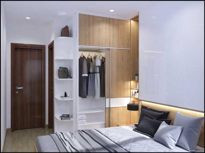 Nhà mẫu Bcons Green View Căn hộ Bcons Green View tầng trung, hướng Tây Bắc.