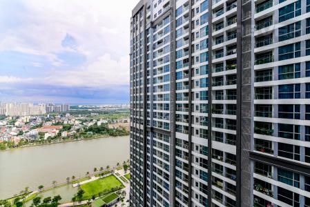 View Căn hộ Vinhomes Central Park 3 phòng ngủ tầng cao Park 2 hướng Nam, full nội thất