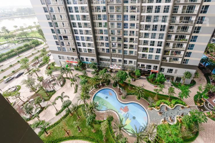 View Căn hộ Vinhomes Central Park 2 phòng ngủ tầng thấp P3 view hồ bơi