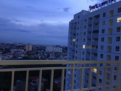 View căn hộ Linh Tây Tower , Quận Thủ Đức Căn hộ Linh Tây Tower tầng 8 nội thất đầy đủ hiện đại, ban công Tây Bắc thoáng mát