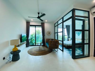 phong_khach Căn hộ cho thuê  Feliz en Vista 1 phòng ngủ, 1 toilet ,tầng thấp, diện tích sàn 58m2