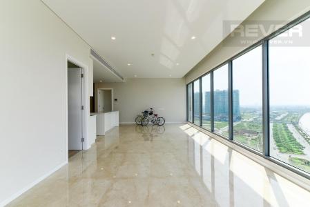 Phòng khách căn hộ căn hộ Diamond Island - Đảo Kim Cương Bán căn hộ Diamond Island - Đảo Kim Cương 2PN, diện tích 101m2, nội thất cơ bản, căn góc view 2 mặt sông