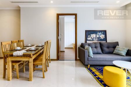 Phòng Khách Căn hộ Vinhomes Central Park 3 phòng ngủ tầng cao L2 hướng Tây Nam