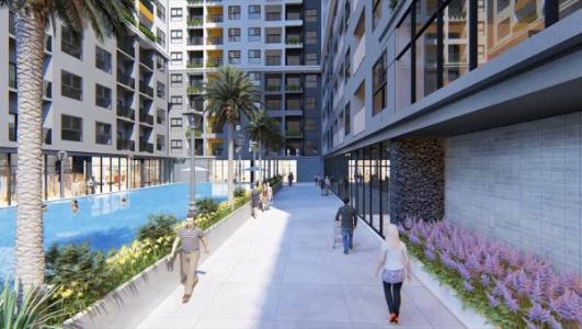 Tiện ích Bcons Green View Căn hộ Bcons Green View tầng thấp, không có nội thất.