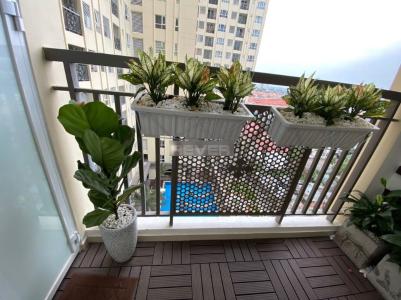 Ban công căn hộ Saigon Mia, Bình Chánh Căn hộ Saigon Mia nội thất đầy đủ tiện nghi, view thoáng mát.