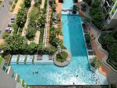 View hồ bơi căn hộ Vista Verde Bán căn hộ Vista Verde nội thất đầy đủ với phong cách sáng tạo.