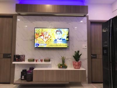 Phòng khách căn hộ Tecco Green Nest, Quận 12 Căn hộ Tecco Green Nest tầng trung, đầy đủ nội thất cao cấp tiện nghi.