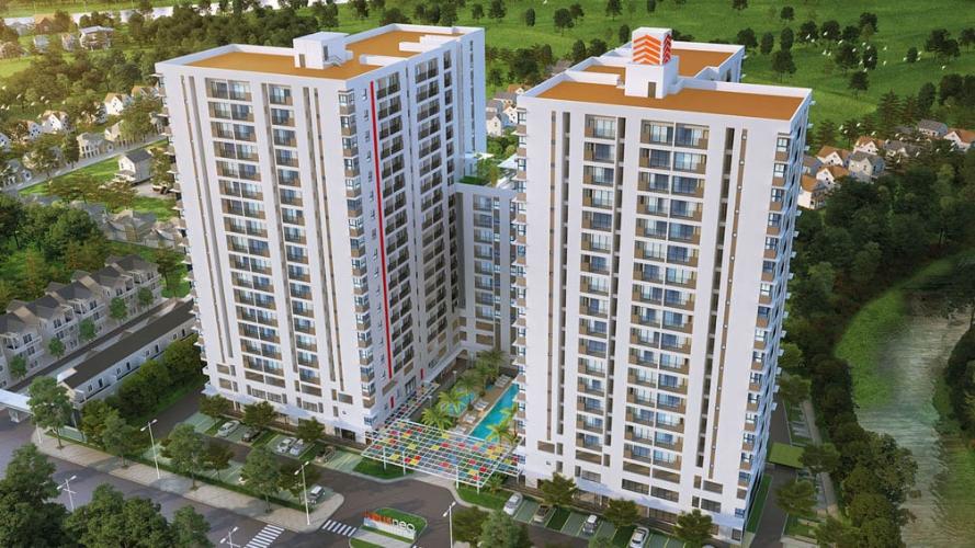 Toàn cảnh Hausneo Quận 9 Căn hộ Hausneo hướng Đông Nam, nội thất cơ bản.