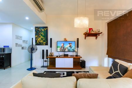 Phòng Khách Căn hộ The Estella 2 phòng ngủ tầng trung tháp 4A thiết kế đẹp, trẻ trung