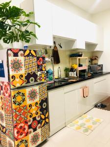 Bên trong căn hộ Topaz Elite Căn hộ Topaz Elite hướng Tây Bắc, view thành phố.