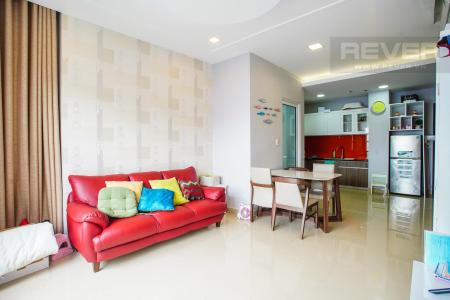 Phòng khách căn hộ SUNRISE CITY Cho thuê căn hộ Sunrise City 1 phòng ngủ, diện tích 60m2, đầy đủ nội thất, view thông thoáng