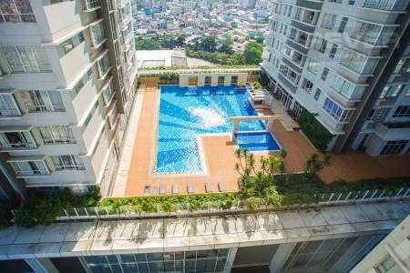 Tầm Nhìn Phòng Khách căn hộ Sunrise City Bán căn hộ Sunrise City 2PN, đầy đủ nội thất, diện tích 105m2, view hồ bơi và thành phố