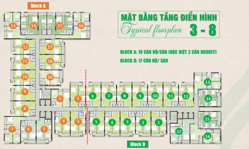 Layout Ricca Quận 9 Căn hộ Ricca 1 phòng ngủ view  thoáng mát, nội thất cơ bản.