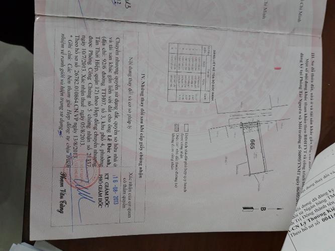 Nhà phô hẻm quốc lộ 1a quận 12 Nhà phố hướng Tây Bắc quận 12 pháp lý đầy đủ