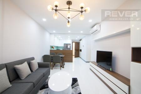 Phòng khách Căn hộ The Gold View 2 phòng ngủ tầng trung A1 hướng Tây Nam