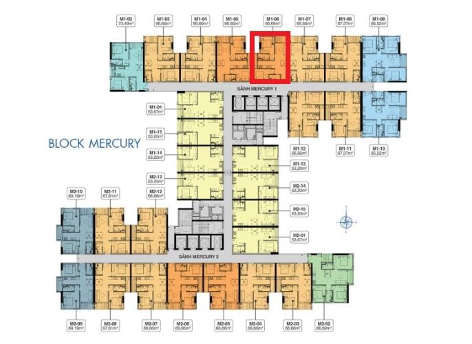 Layout tầng Q7 Saigoon Riverside Bán căn hộ Q7 Saigon Riverside tầng cao, thuận tiện di chuyển sang Q.1