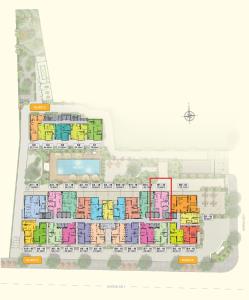 Layout Moonlight Park View Căn hộ Moonlight Park View tầng trung, đón view nội khu hồ bơi.