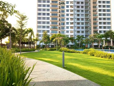 Tiện ích Palm Heights Quận 2 Căn hộ Palm Heights tầng trung, hướng Tây Bắc, nội thất cơ bản.