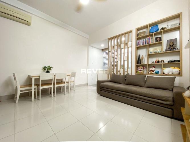 Phòng khách chung cư Nhiêu Lộc, Tân Phú Căn hộ chung cư Nhiêu Lộc đầy đủ nội thất, ban công hướng Bắc.