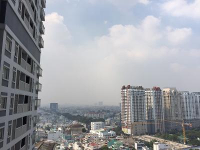 View căn hộ  Căn hộ chung cư Nguyễn Kim bàn giao nội thất cơ bản, view thành phố.