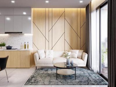 Căn hộ River Panorama, Quận 7 Căn hộ River Panorama tầng trung, hướng Đông Bắc.