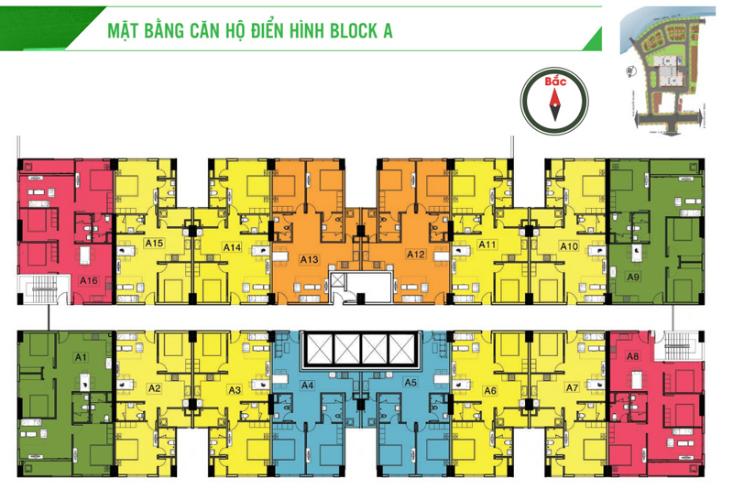 Layout Homyland Riverside, Quận 2 Căn hộ Homyland Riverside hướng Bắc, view sông mát mẻ.