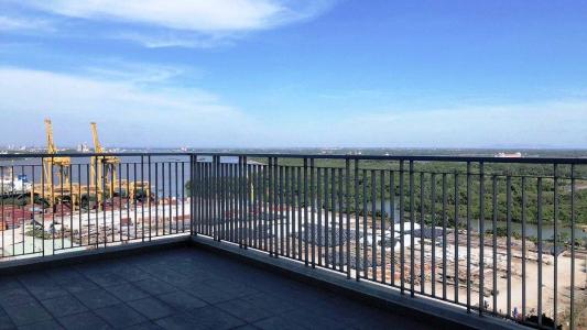 Sân vườn căn hộ Lux Garden Bán căn hộ Lux Garden 3 phòng ngủ, block A, diện tích 140m2, view sông lộng gió