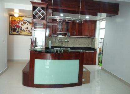 Phòng bếp Sky Garden 3 Căn hộ Sky Garden 3 đầy đủ nội thất, view nội khu.