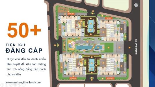 Nội khu dự án Q7 Saigon Riverside Bán căn hộ Q7 Saigon Riverside 2PN, diện tích 67m2, nội thất cơ bản, view Nhà Bè