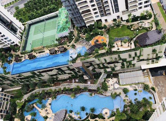 View từ  căn hộ Estella Heights Bán căn hộ tầng cao đầy đủ nội thất tiện nghi Estella Heights.