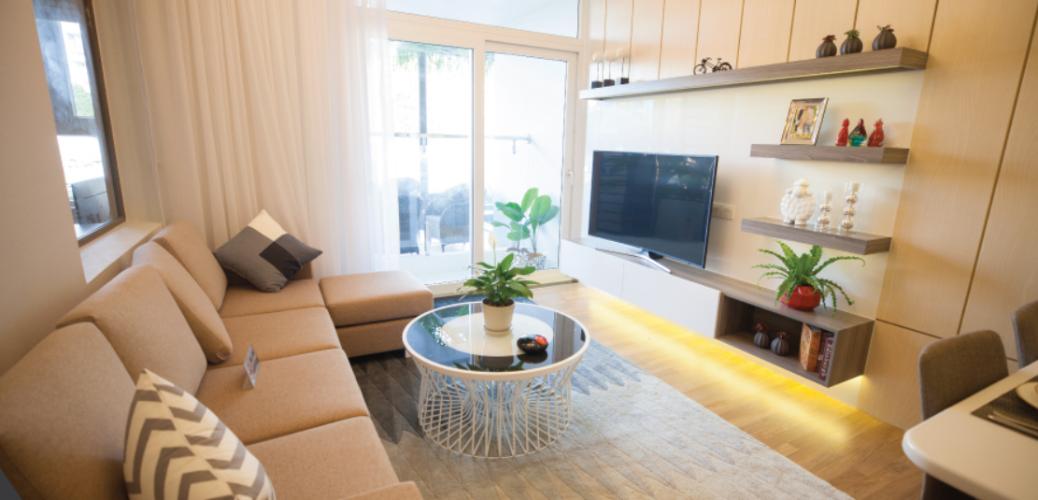 Phòng khách The Western Capital, Quận 6 Căn hộ The Western Capital hướng Đông, ban công rộng rãi.