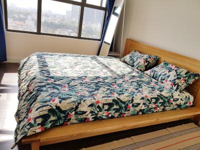 Phòng ngủ The Sun Avenue Căn hộ tầng 9 The Sun Avenue 2 phòng ngủ, view thành phố.