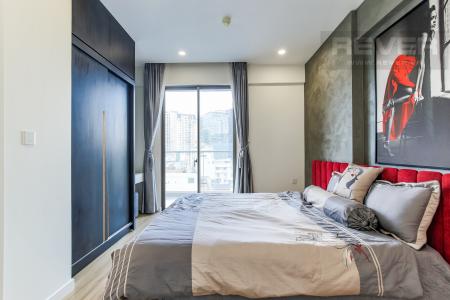 Phòng Ngủ 1 Cho thuê căn hộ Masteri Millennium 3PN, diện tích 107m2, đầy đủ nội thất, view Bitexco