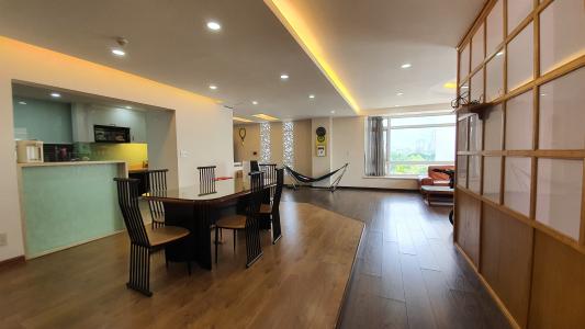 Phòng ăn căn hộ 3 PN Riverside Residence Quận 7 Bán căn hộ 3 phòng ngủ, nội thất đầy đủ Riverside Residence