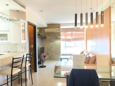 Phòng khách Sky Garden 3 Căn hộ Sky Graden 3 cửa chính hướng Bắc, nội thất đầy đủ tiện nghi.