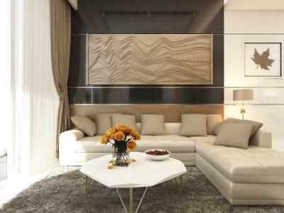 Cho thuê căn hộ Sunwah Pearl 3 phòng ngủ thuộc tầng cao, diện tích sàn 125m2, đầy đủ nội thất, miễn phí quản lý