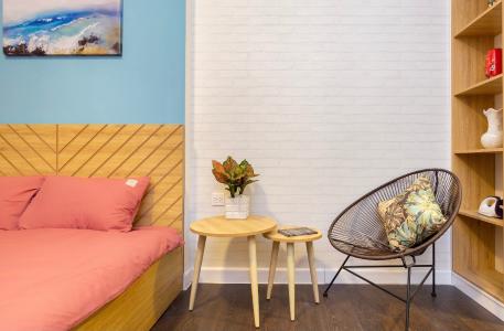 Phòng ngủ căn hộ The Sun Avenue Căn hộ The Sun Avenue nội thất hiện đại, view thành phố sầm uất.