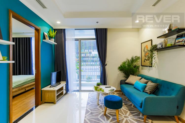 Phòng Khách Căn hộ Vinhomes Central Park tầng thấp Landmark 3 thiết kế hiện đại, trẻ trung