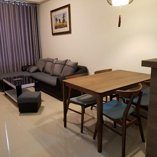 Phòng khách , Căn hộ River Gate , Quận 4 Căn hộ Rivergate tầng 22 ban công thoáng mát, đầy đủ nội thất.