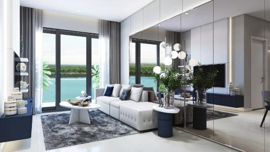 Nhà mẫu căn hộ D'lusso Bán căn số 6 Block A, tầng cao dự án D'lusso Quận 2