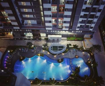 View nội khu Him Lam Phú An, Quận 9 Căn hộ Him Lam Phú An hướng Đông Nam, view nội khu hồ bơi.