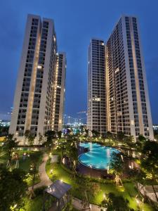 Toàn cảnh Vinhomes Grand Park Quận 9 Căn hộ Vinhomes Grand Park nội thất đầy đủ, view nội khu.